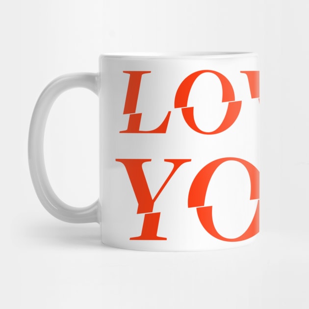 LOVE YOU | TV Series Tribute Design in RED by LTFRstudio